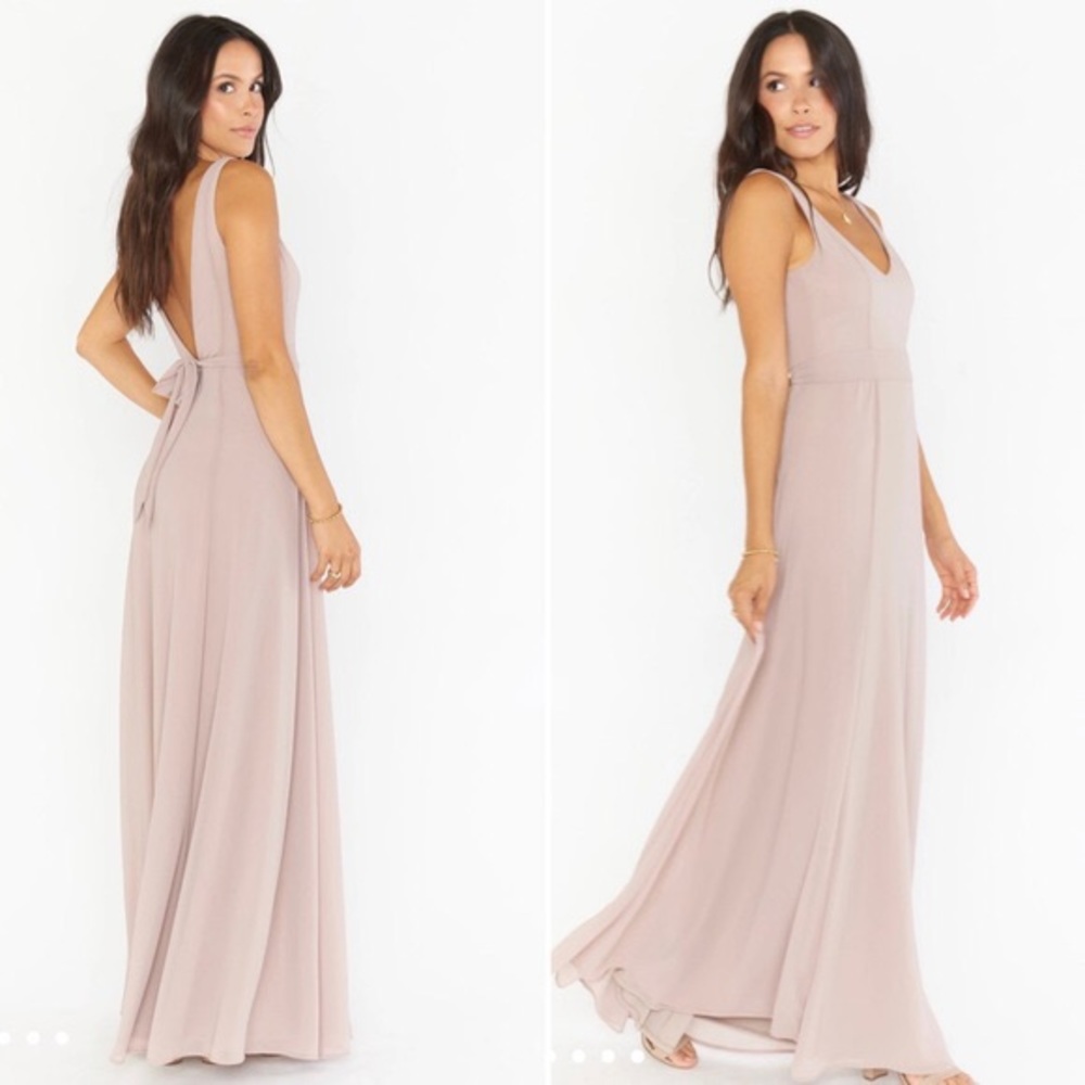 SHOW ME YOUR MUMU JENN MAXI DRESS NUDE SZ MED